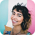 girl with ice cream