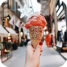 red ice cream